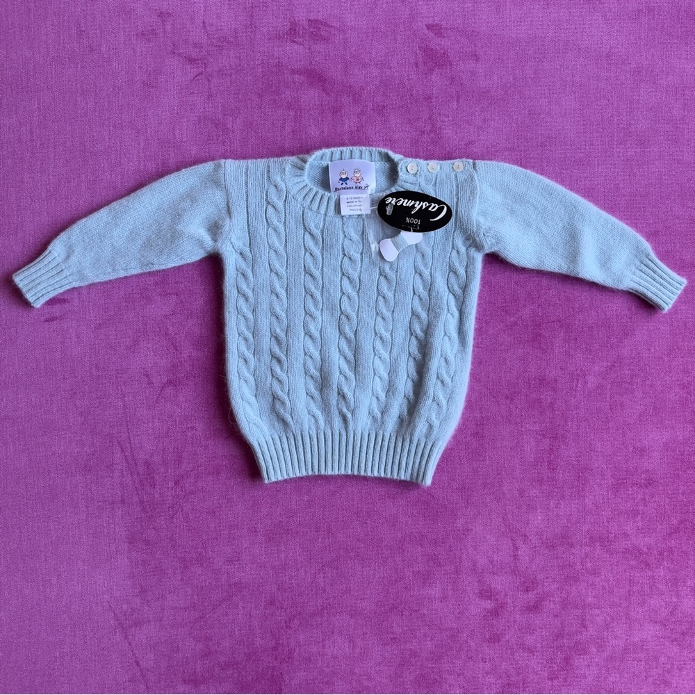 NWT Portolano Kids Cashmere Cable Knit Sweater